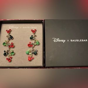 Disney X Baublebar Mickey String Of Lights  Earrings NIB